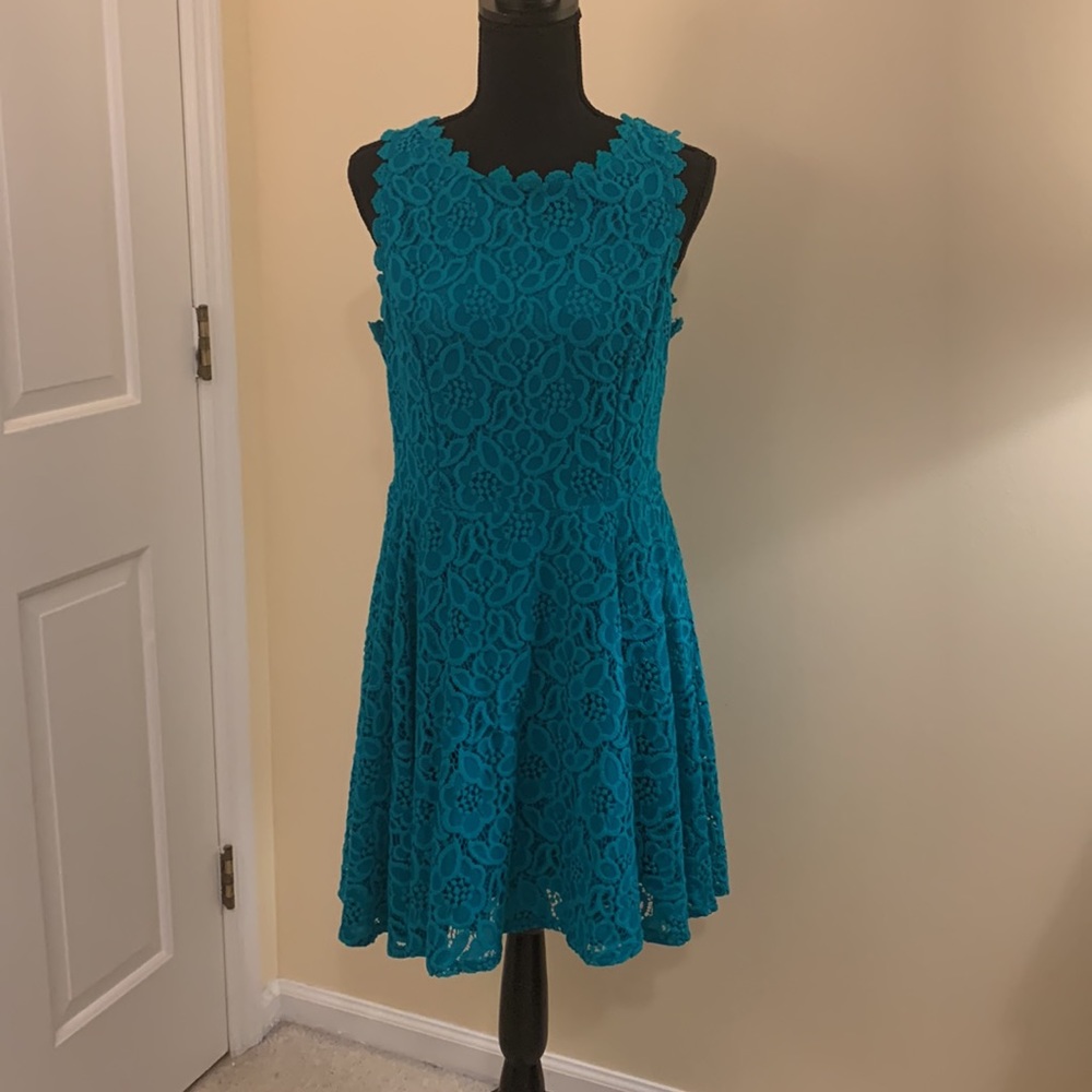 Aqua lace dress, never worn